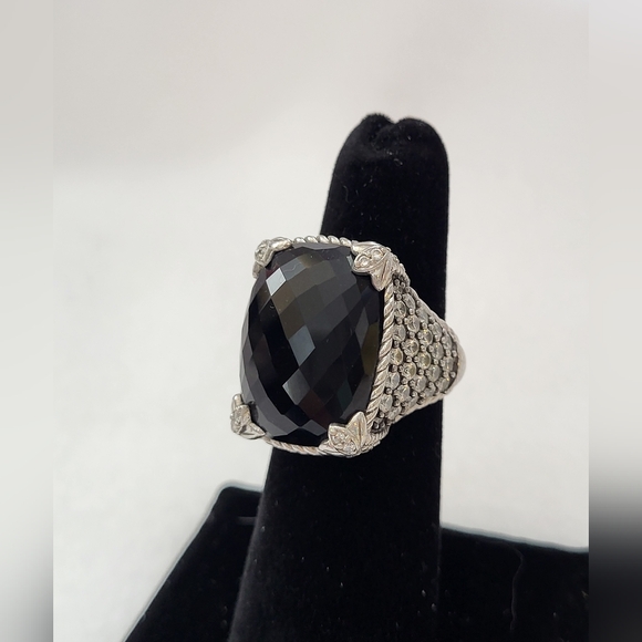 Judith Ripka Jewelry - Judith Ripka Black Onyx Monaco Ring Size 6
